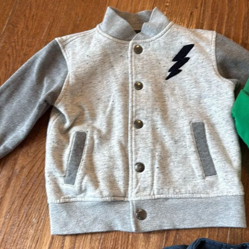 Oshkosh Primary Gymboree outerwear bundle Vest Jacket pullover 4/5